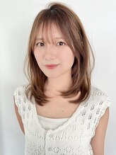 ファナ(fha-na) ☆ 韓国風 ミディアムレイヤー シースルーバング☆イメチェン