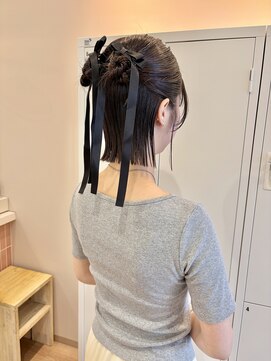 エウ(eu) ツインカチモリハーフアップ／ヘアセット