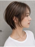 20代30代40代50代ナチュラル大人可愛いレイヤーショートボブ