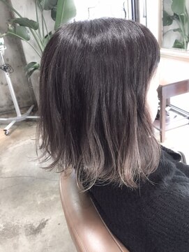 サロンドミルク 原宿(salon de MiLK) グラデーション×外ハネ×グレージュ