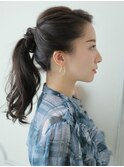 #大人女性#上品#エレガント#ポニーテール#ヘアアレンジ