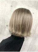 【MIRAC町田店河原崎】アッシュベージュボブ