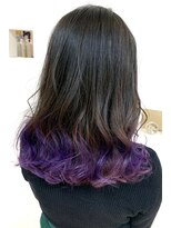 エミュ 天文館店(eMu) グレージュパープルグラデーション ☆