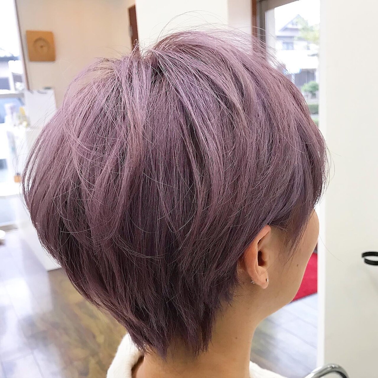 すっきりショート×パープルアッシュ：L056333468｜ゼロツーコアのヘア
