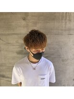 アッシュタカサキ(ash takasaki)&nbsp;10代20代　おしゃれ感　ナチュラルブラウン　スパイラルマッシュ