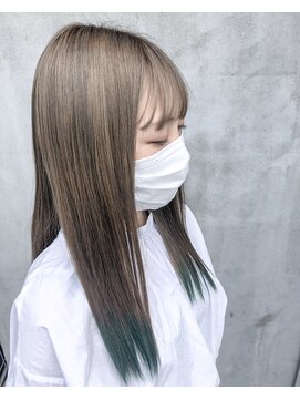 ナゴンスタイル(NAGON STYLE) ミルクティーグレージュ×裾カラー
