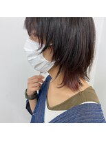 キー(kii)&nbsp;ウルフカット　x　インナーカラー　福岡　天神　今泉　薬院