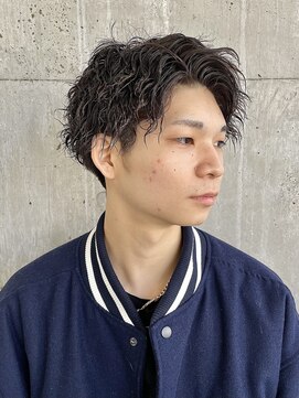 マグサロンギャラリー(Mag salon gallery) 王道メンズショート☆無造作ツイストパーマセンターパート