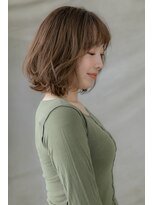カバーヘアアンドスパ ブリス 浦和(COVER HAIR&SPA bliss) シースルーバングくせ毛風小顔ふわふわボブ307Z浦和20代30代40代