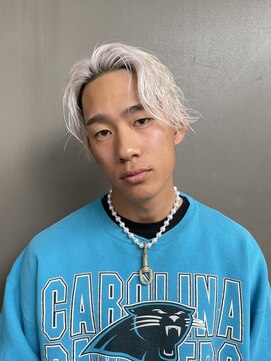 メリケンバーバーショップ トーキョー(MERICAN BARBERSHOP TYO) YS STILE.束感ショート.波巻き.ハイライト.マッシュパーマ24