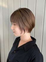 アンド アノン(and anon)&nbsp;シルキーベージュ　丸みショートボブ 顔周りレイヤー