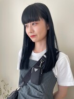 トーチ(torch)&nbsp;【韓国風】重めワイドバング　ストレートヘア