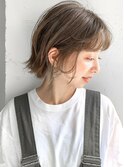 マチルダボブ薄め前髪インナーグレージュ外ハネボブ4