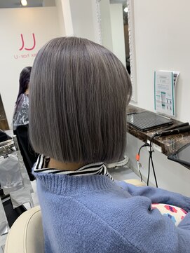 インデックスヘアーユー 錦糸町店(in'dex hair - U) アッシュグレー×ボブ[錦糸町/錦糸町ブリーチ/ケアブリーチ]