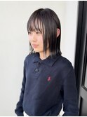切りっぱなしボブ