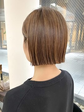 ミィ 表参道(mee.) 切りっぱなしボブ/エアリーロング/美髪/ピンクブラウン/表参道