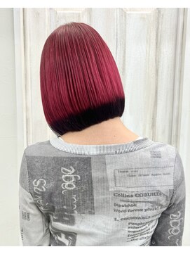 ソソ(soso) 毛先にパツっと裾カラーdesign