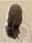 透明感カラー/ブラウンカラー/暖色系/艶髪/ゆるまき