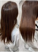 髪質改善縮毛矯正 before after