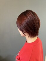ココカラヘアー プラス(cococara‐hair plus)&nbsp;ダークレッド/丸みショート/ハイトーン/艶髪