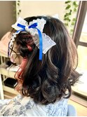 押し活リボンヘア【ヘアセット/新横浜】