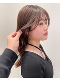 セミロングヘア*フェイスレイヤーカット*顔周りカット*髪質改善