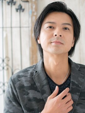 トニーアンドガイメン ホテル京阪仙台店(TONI&GUY MEN) 30代40代黒髪かき上げイケオジメンズショートj仙台