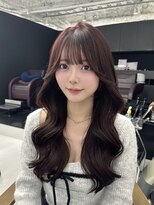 ハピネス 梅田茶屋町店(HAPPINESS)&nbsp;韓国ヘア/レイヤーカット/髪質改善/顔周り/チェリーレッド