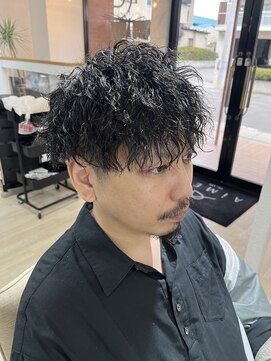 エメヘアデザイン ルイス(Aimer Hair Design Lewis) ツイストスパイラルパーマ/メンズパーマ/弘前市