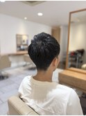 ツーブロックショート