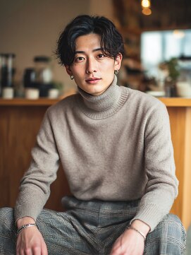 クレビア 名古屋(CreBiA) メンズパーマ/センターパート/ニュアンスパーマ