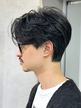 アビーファイブ(ABBEY 5) マッシュセンターパートスパイキーショートメンズカットmen's