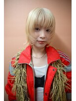 キジ(KIJI)&nbsp;レイヤーボブ/ミルクティーカラー/ミルクティー/ハイトーン