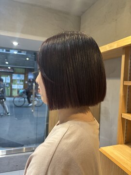 レッドブラウン×ミニボブ