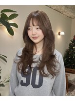 ハーパーズ 渋谷(harpers)&nbsp;ショコラブラウンウェーブレイヤーカット