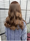 ブリーチカラー×ミルクティーベージュ◎韓国風くびれヘア