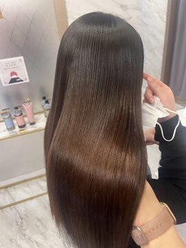 ロンド フィーユ(Lond fille) オリーブグレー/レイヤーカット/黒髪/マロンベージュ/銀座 ■