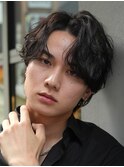 渋谷大人無造作シャドウパーマルーズパーマ波巻きスパイラル緩め