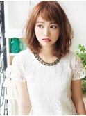 【ヘアジュレドゥ 花井】 エアリー愛されボワふわミディボブ☆