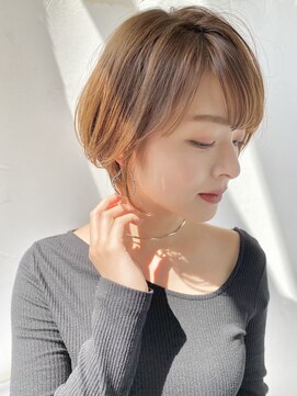 ジーニー 横浜(giinii) giinii横浜_30代40代に愛される大人美人ショート_ベージュ