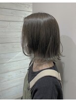 ベルクープス 天王寺店(Belle Coupes) 【BelleCoupes】 切りっぱなしボブ オリーブベージュ