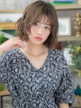 カバーヘア イヴ 戸頭店(COVER HAIR EVE) ふわふわボブ前下がり小顔鎖骨ミディアムa戸頭20代30代40代!