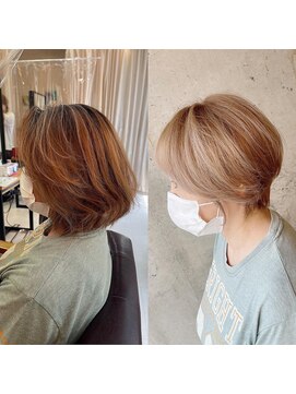 エール(a:le) ミルクティーベージュくびれショート