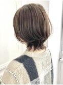 美髪/大人かわいい/こなれミディ/サンドベージュ