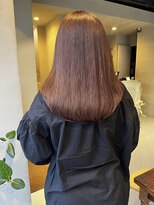 ヘアー アイス ルーチェ(HAIR ICI LUCE) ブラウンカラーピンクベージュニュアンスカラーブリーチなし中西