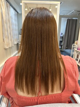 カナエルドットヘア(kanaeru.hair) ハイトーンカラーのツヤストレートヘア
