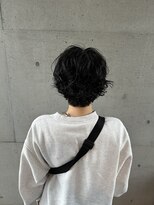 アチーブ ヘア デザイン(achieve hair design) クリクリパーマ30代40代大人かわいい小顔ショートボブ暗髪透明感