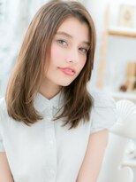 モッズヘア 越谷(mod's hair) インナーカラーアシンメトリー小顔セミディc5越谷20代30代40代