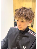 モッズヘアメン 札幌月寒店(mod's hair men)&nbsp;前下がりスパイラルパーマ