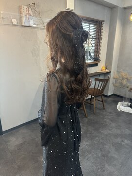 シュシュ (chouchou) ハーフアップ